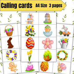 Easter Bingo Game , kids activity, Family Fun , Instant Download (Printable PDF)