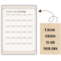 30-Day Self-Care Challenge Printable | Wellness Journal (A4 Digital Download)