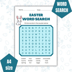 Easter Word Search Printable, Kids Activity, Classroom Game (Instant Download A4/US Letter Size)