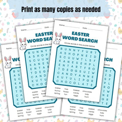 Easter Word Search Printable, Kids Activity, Classroom Game (Instant Download A4/US Letter Size)