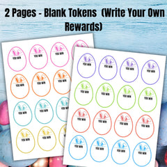 Easter Egg Hunt Reward Tokens | Printable Game for Kids (PDF Download)