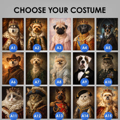 Custom Royal Pet Portrait | Regal Dog Cat King Queen Art (Digital Download)
